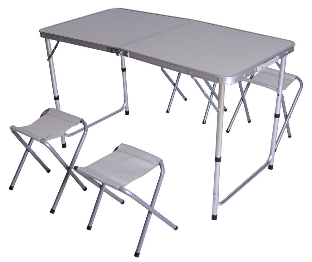 ROJAPLAST Rojaplast Campingový SET - stůl 120x60cm+4 stoličky