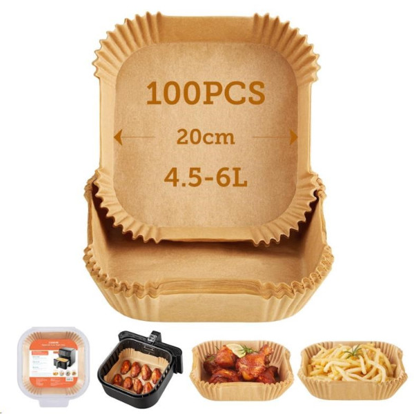 Cosori Papírové formy pro horkovzdušné fritézy 100ks (20cm)