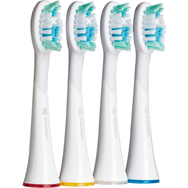 Náhradní hlavice ke kartáčkům Meriden Sonic+ Professional White (MS589W) 4ks 