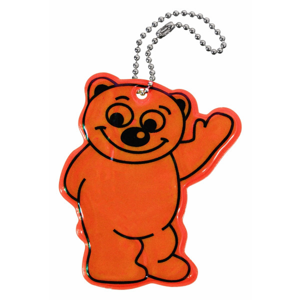 Compass Přívěšek reflexní BEAR - oranžový