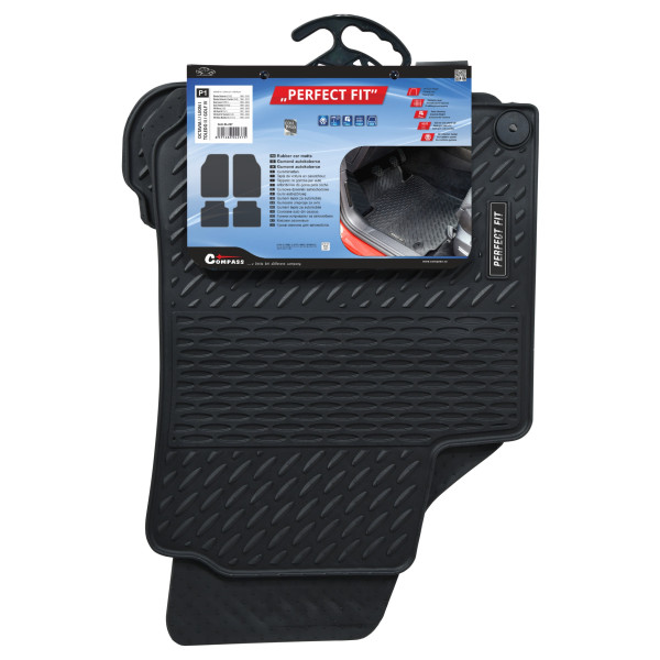 Compass Koberce gumové PERFECT FIT P1 s fixací sada 4ks