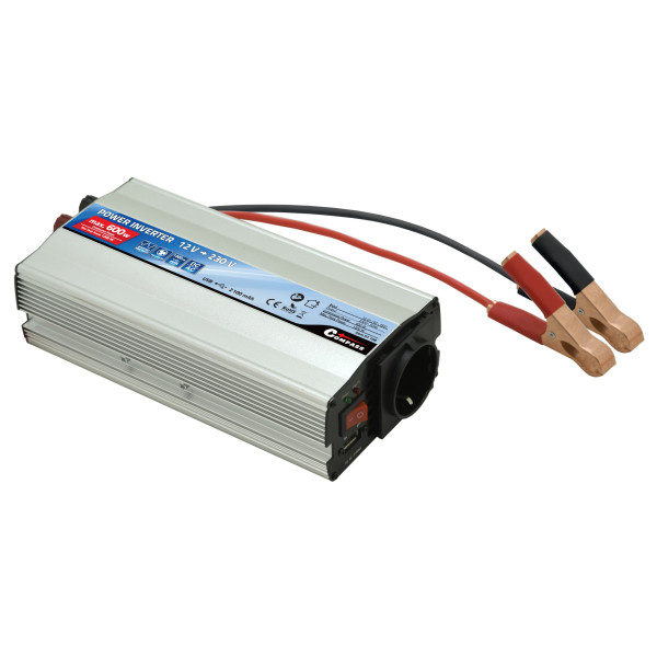 Compass Měnič napětí 12/230V 600W + USB