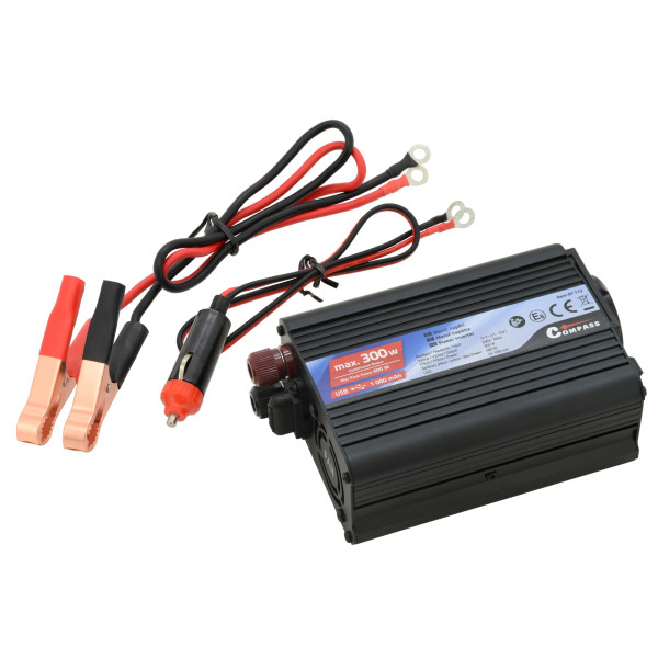 Compass Měnič napětí 12/230V 300W + USB