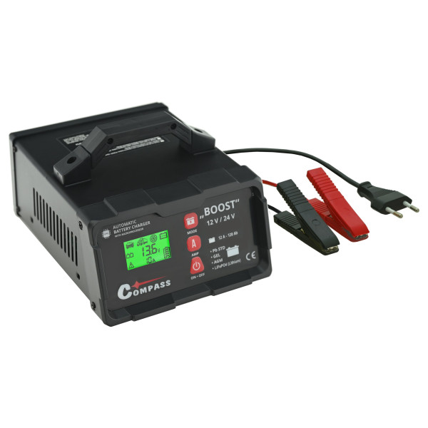 Compass Nabíječka BOOST 10Amp microprocesor 12/24V PB/GEL/AGM/LiFePO4