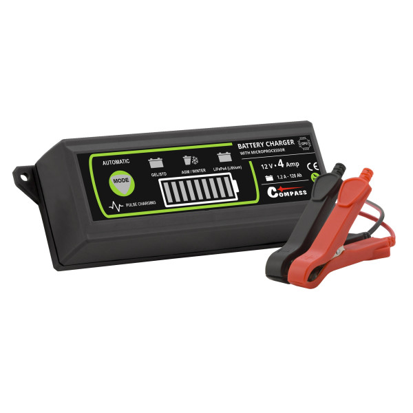 Compass Nabíječka mikroprocesor 4Amp 12V PB/GEL/AGM/LiFePO4