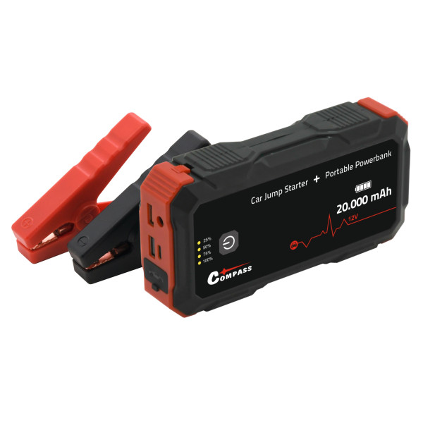 Compass Powerbanka s funkcí JUMP STARTER 20.000mAh 2000A