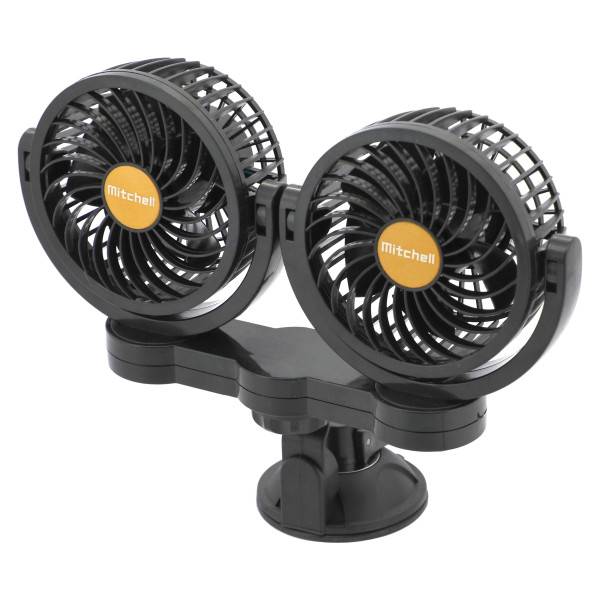 Compass Ventilátor MITCHELL DUO 2x108mm 24V na přísavku