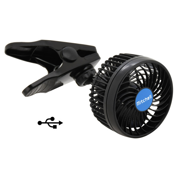 Compass Ventilátor MITCHELL 115mm USB 5V klips