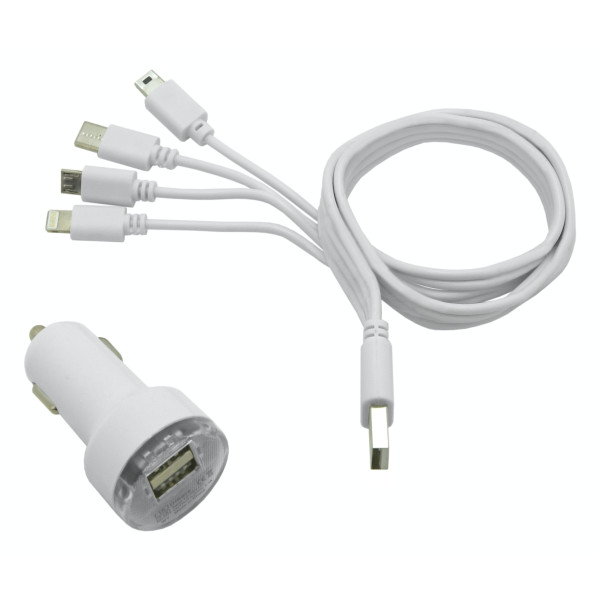 Compass Nabíječka telefonu 12V 2,1A (Iphone, miniUSB, microUSB, USB-C)