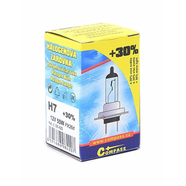 Compass Žárovka 12V H7 55W PX26d box FLASH +30%