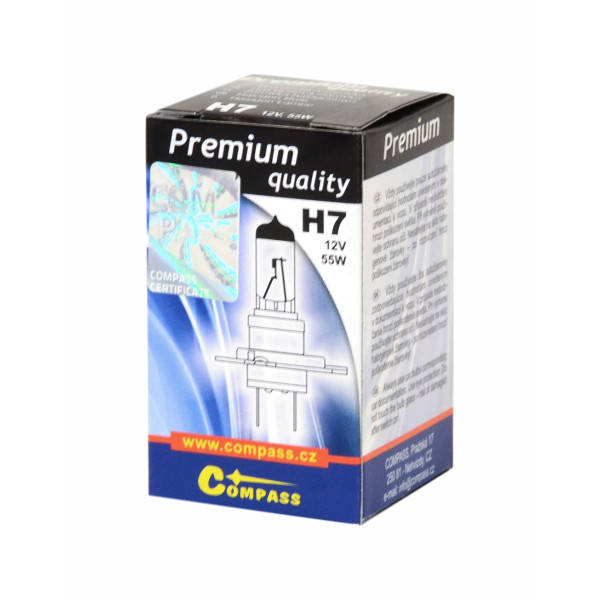 Compass Žárovka 12V H7 PREMIUM 55W PX26d box