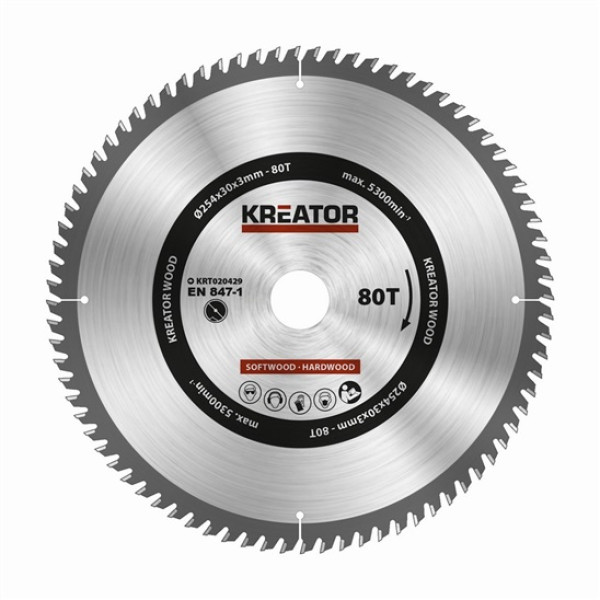 Pilový kotouč na dřevo 254mm, 80T