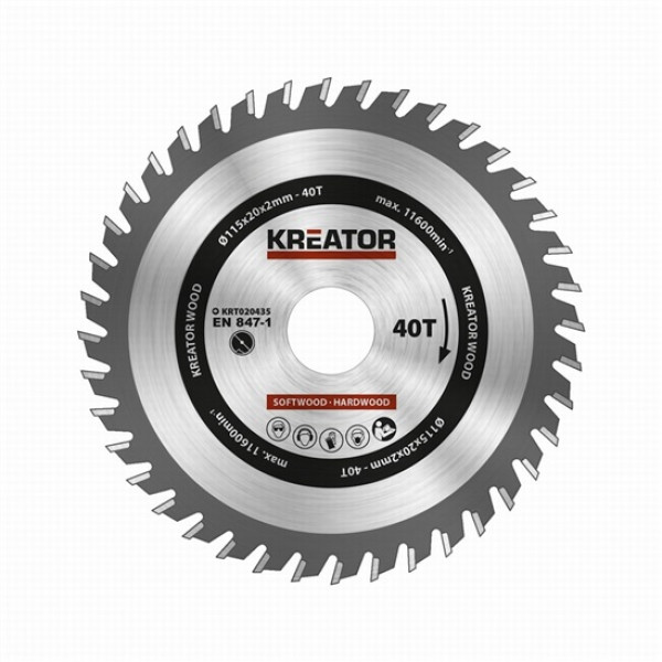 Pilový kotouč na dřevo 115mm, 40T