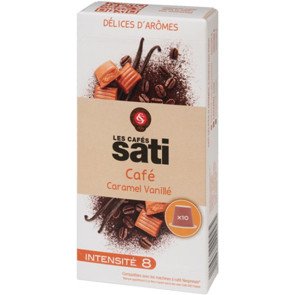 Sati Caramel Vanillé x10 caps(Nespresso)
