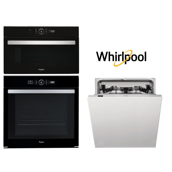 Set WHIRLPOOL AKZM 8480 NB + AMW 730 NB + WIC 3C33 PFE + Záruka 5 let na MOTOR VENTILÁTORU trouby a MOTOR ČERPADLA myčky