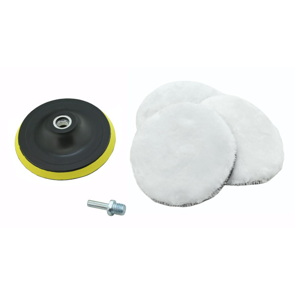 Compass Leštící kotouče sada 3ks s unašečem 12cm