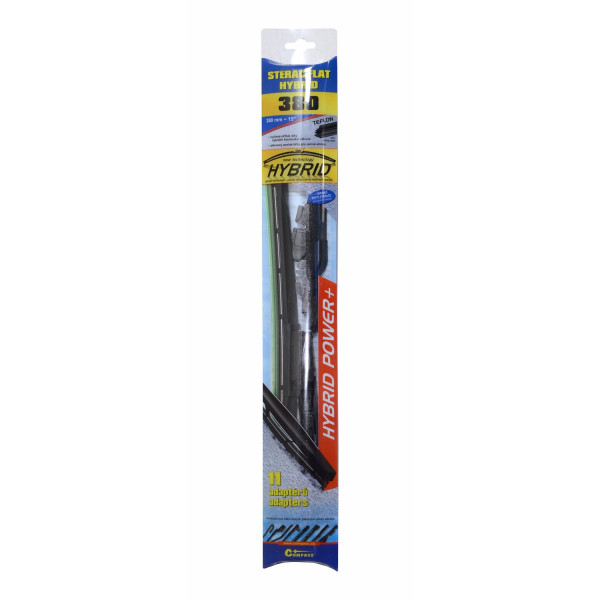 Compass Stěrač HYBRID 380mm + 11 adaptérů TEFLON
