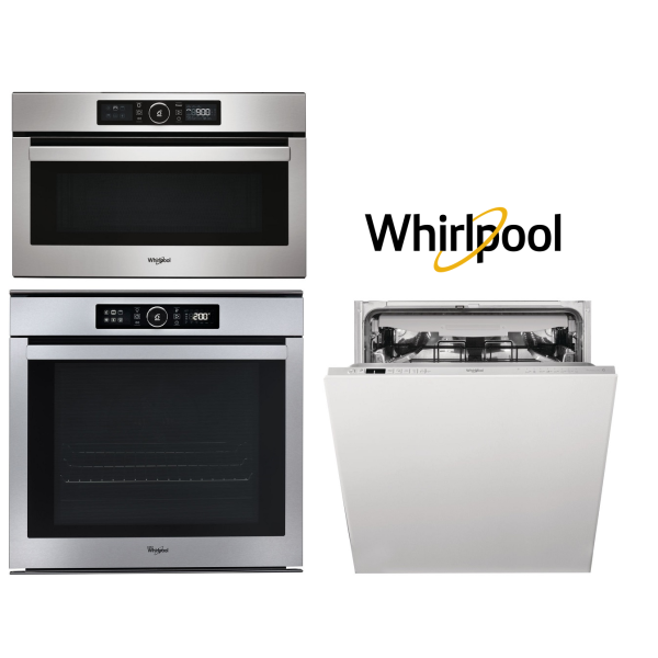 Set WHIRLPOOL AKZM 8480 IX + AMW 730 IX + WIC 3C33 PFE + Záruka 5 let na MOTOR VENTILÁTORU trouby a MOTOR ČERPADLA myčky