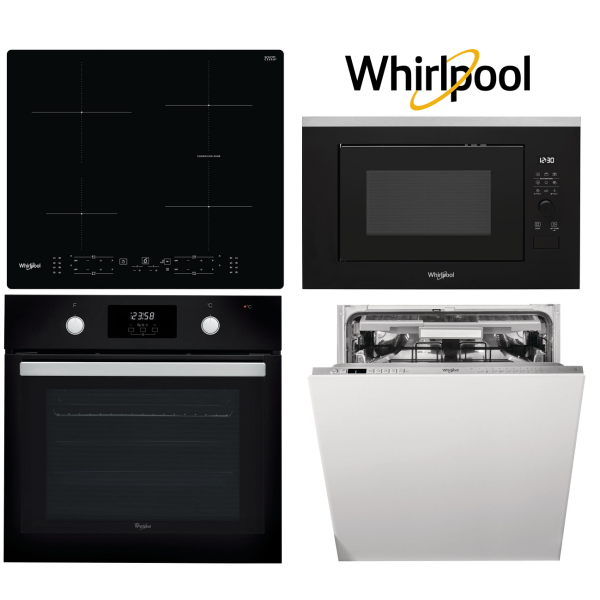 Set WHIRLPOOL AKP 745 NB + WMF250G + WB B8360 NE + WIO 3O540 PELG + Záruka 5 let na motor ventilátoru trouby a čerpadla myčky
