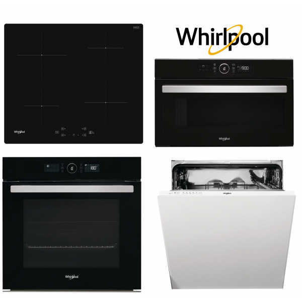 Set WHIRLPOOL AKZ9 6230 NB + AMW 730 NB + WS Q7360 NE + WI 3010 + Záruka 5 let na motor ventilátoru trouby a čerpadla myčky