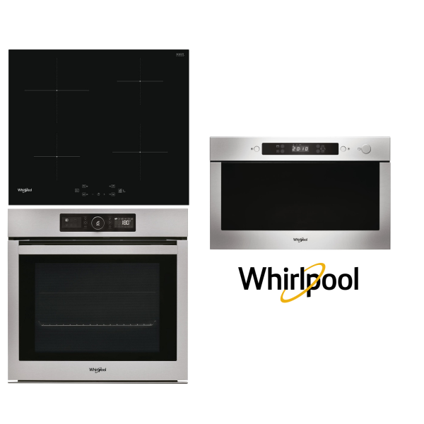 Set WHIRLPOOL OAKZ9 6200 CS IX + AMW 423 IX + WS Q2760 BF + 5 let záruka na MOTOR VENTILÁTORU trouby