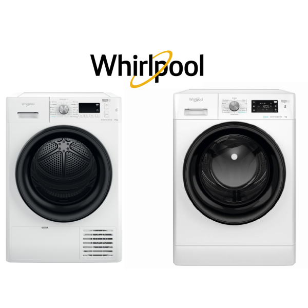 Set WHIRLPOOL FFT M11 82B EE + FFB 7438 BV EE + Záruka 10 let na MOTOR ČERPADLA sušičky a MOTOR BUBNU pračky