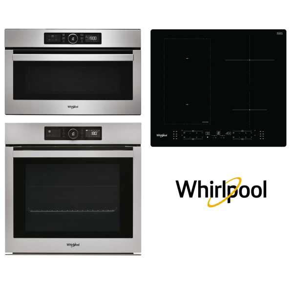 Set WHIRLPOOL OAKZ9 6200 CS IX + AMW 730 IX + WL B8160 NE + Záruka 5 let na MOTOR VENTILÁTORU trouby