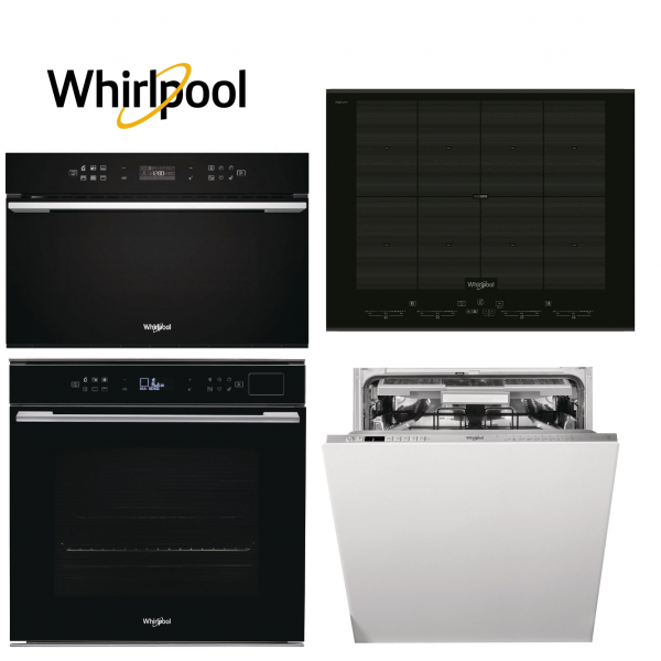 Set WHIRLPOOL W7 OS4 4S1 P BL + W7 MD440 NB + SMO 658C/BT/IXL + WIO 3O540 PELG + Záruka 5 let na MOTOR VENTILÁTORU trouby a MOTOR ČERPADLA myčky