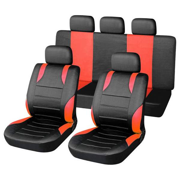 Compass Potahy sedadel sada 9ks SPORT červené AIRBAG