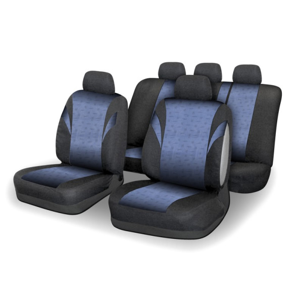 Compass Potahy sedadel sada 9ks POLY modré AIRBAG