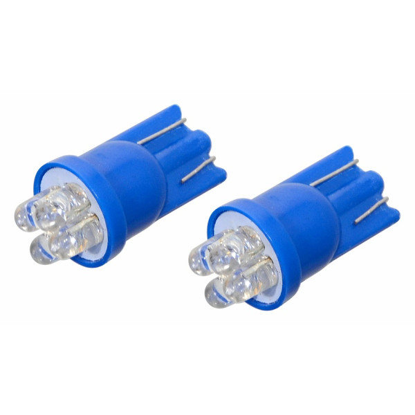 Compass Žárovka 4LED 12V T10 modrá 2ks