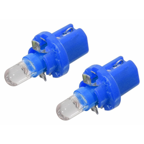 Compass Žárovka 1LED 12V B8,5d modrá 2ks