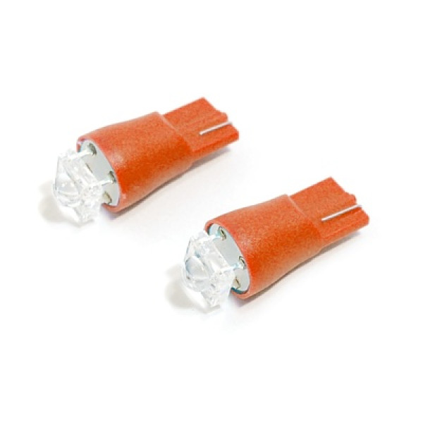 Žárovka 1SUPER LED 12V T10 červená 2ks