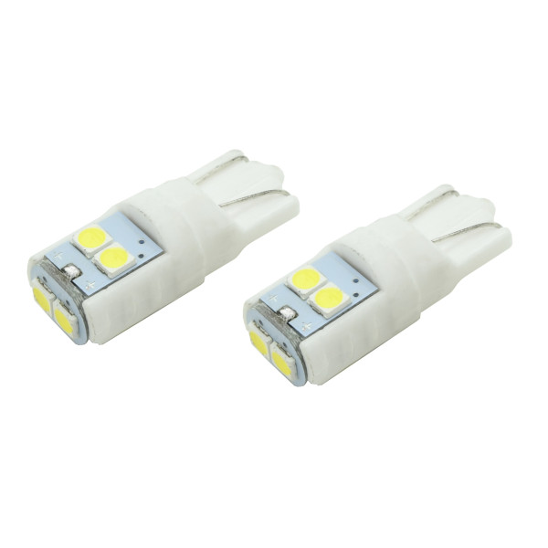 Compass Žárovka 6LED 3030 12V T10 bílá 2ks