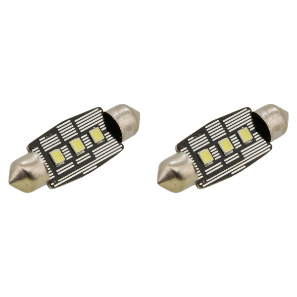 Compass Žárovka 3 LED SMD 12V suf.11X38 SV8.5 NEW-CAN-BUS bílá 2ks