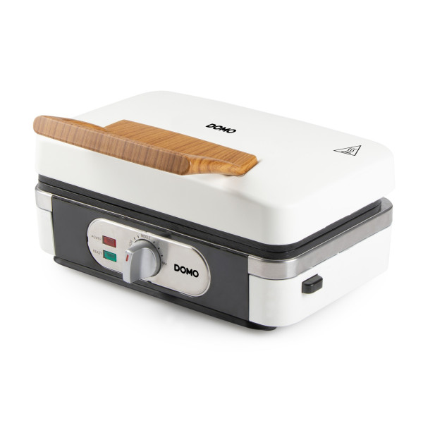 Sendvičovač - Gril - Vaflovač - 3v1 - bílý - DOMO DO9277C, příkon 1 100 W, termostat, bílá barva
