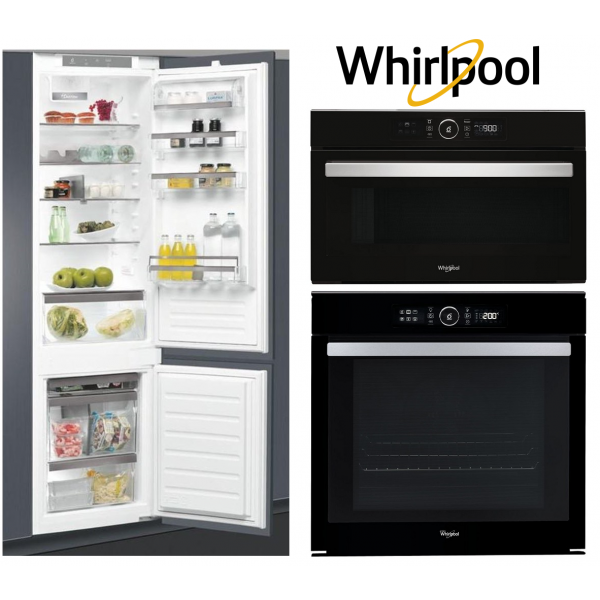 Set WHIRLPOOL AKZM 8480 NB + AMW 730 NB + ART 9811 SF2 + 5 let záruka na motor ventilátoru trouby + 5 let záruka na kompresor/motor ledničky