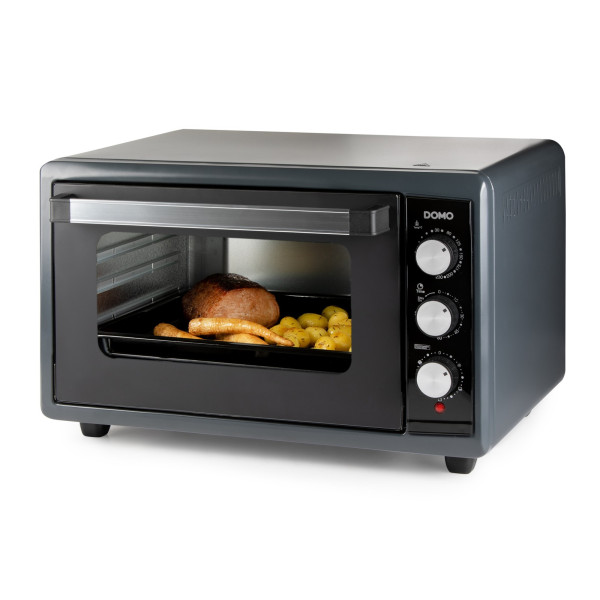Elektrická trouba - 50 litrů - DOMO DO808GO, Příkon: 2 000 W, Objem: 50 litrů, Zaoblená zadní stěna