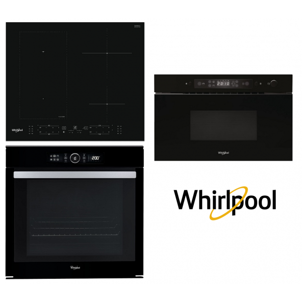 Set WHIRLPOOL AKZM 8480 NB + AMW 439 NB + WL B1160 BF + 5 let záruka na motor ventilátoru trouby