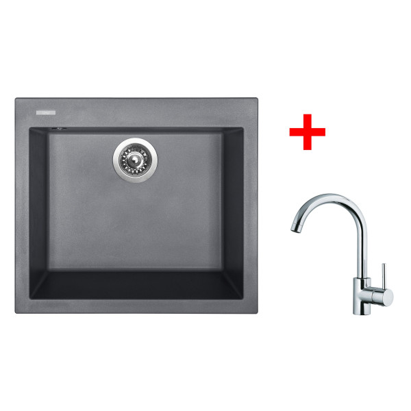 Sinks CUBE 560 Nanogrey+MIX 35