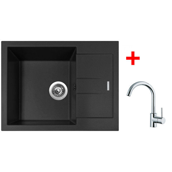 Sinks AMANDA 650 Nanoblack+MIX 35
