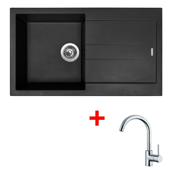 Sinks AMANDA 860 Nanoblack+MIX 35