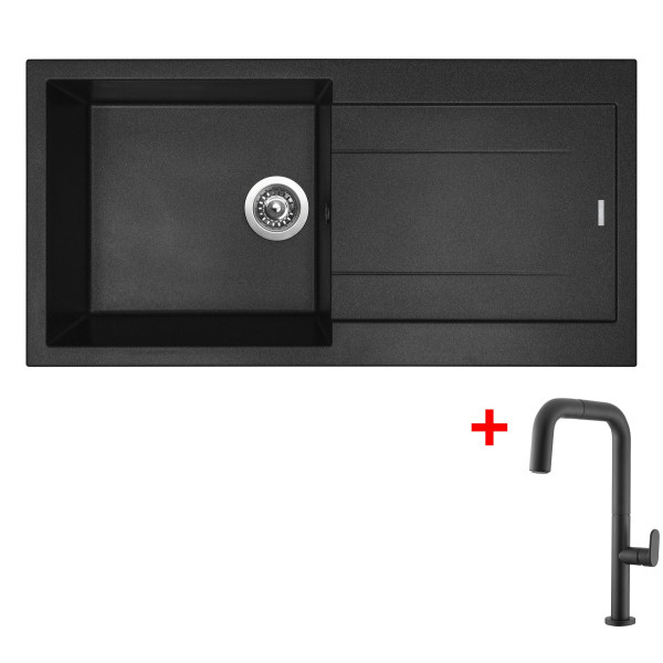 Sinks AMANDA 990 Nanoblack+EVA P Nanoblack