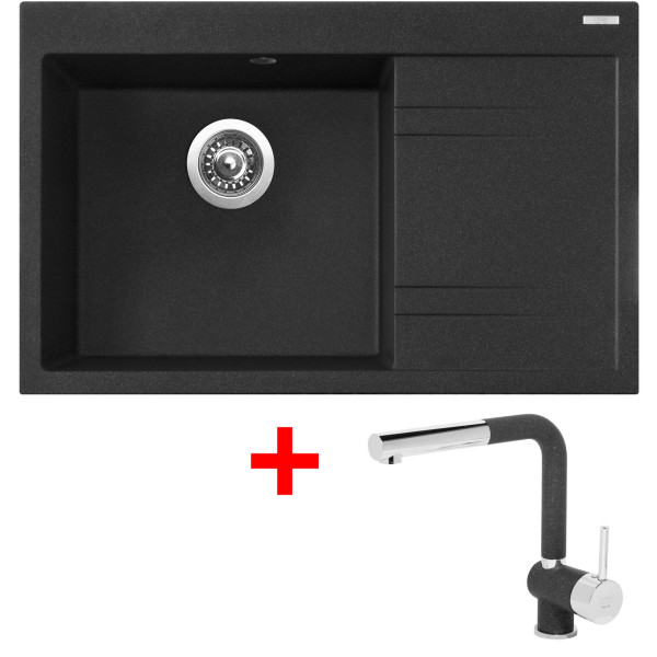 Sinks RIM 780 L Granblack + Mix 3 P GR