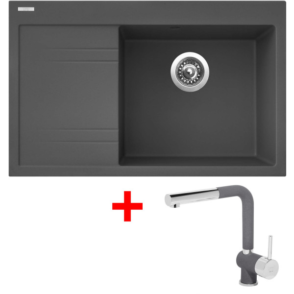 Sinks RIM 780 P Titanium + Mix 3 P GR