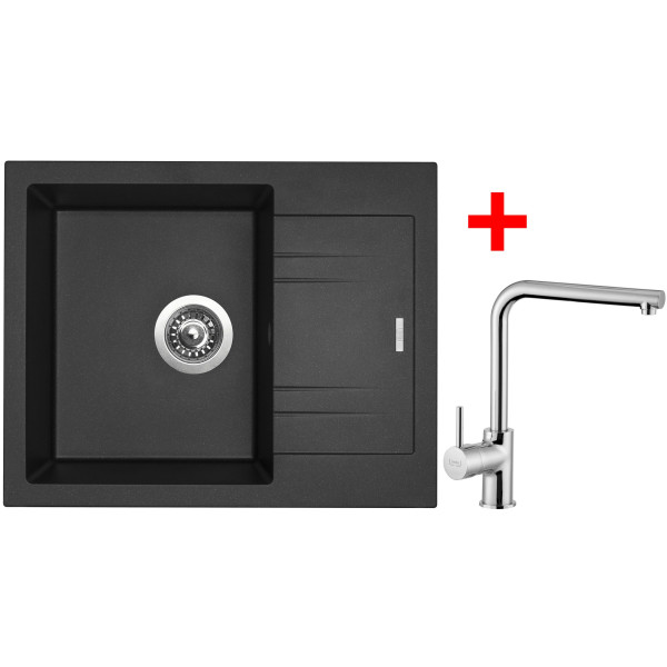 Sinks LINEA 600 Metalblack + Elka