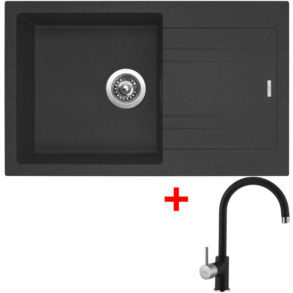 Sinks LINEA 780 Granblack + Vitalia GR