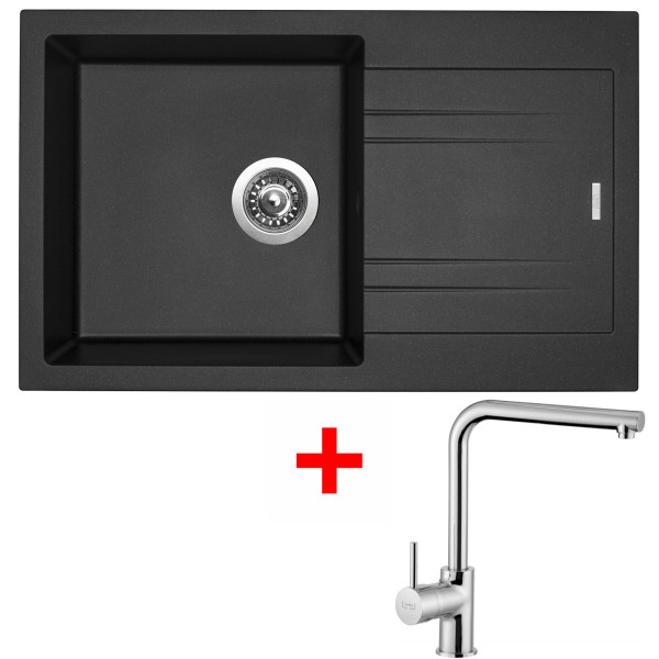 Sinks LINEA 780 Metalblack + Elka