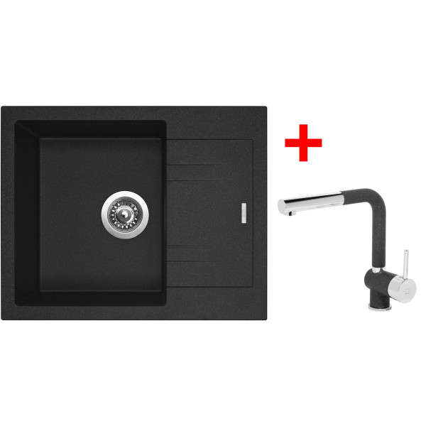 Sinks LINEA 600 Granblack + Mix 3 P GR