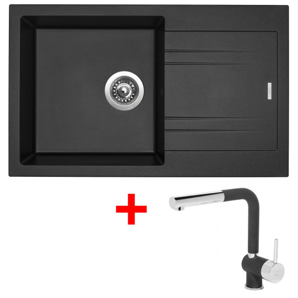 Sinks LINEA 780 Metalblack + Mix 3 P GR